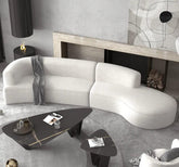 ALASKA Modern Curve Fabric Sectional Sofa - Northern Interiors